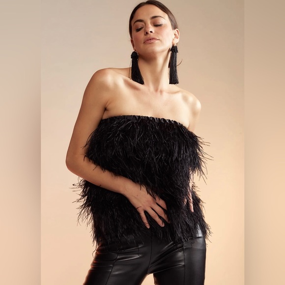 Vera Ostrich Feather Mini Skirt - Picture 5 of 6